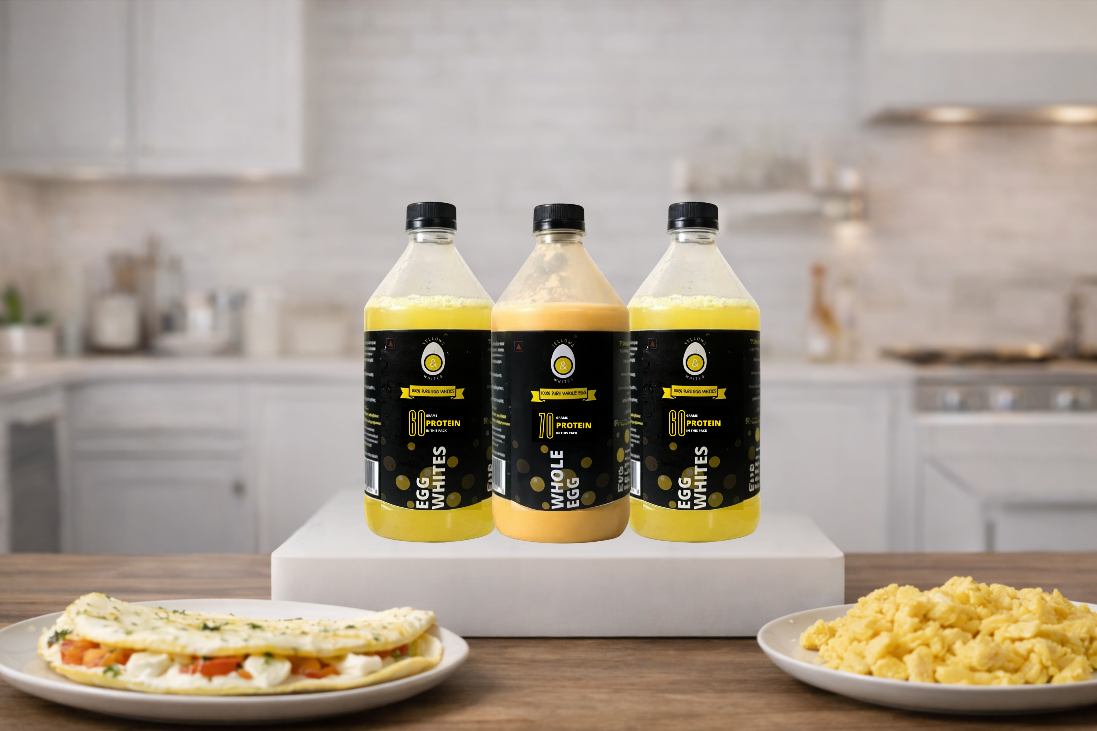 Liquid Egg Whites + Whole Eggs Combo (Pack of 3)